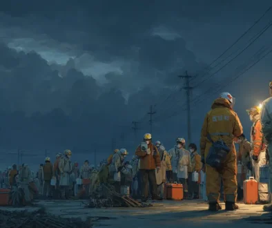 災害発生時に救助活動や避難支援を行う災害救助法のイメージ