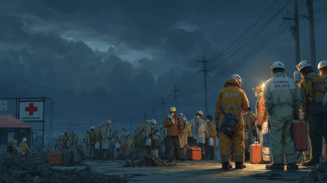 災害発生時に救助活動や避難支援を行う災害救助法のイメージ