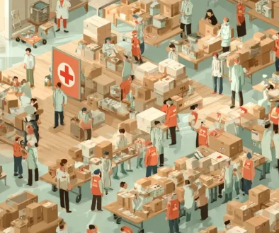 災害救助法に基づく避難所支援と被災者支援のイメージ